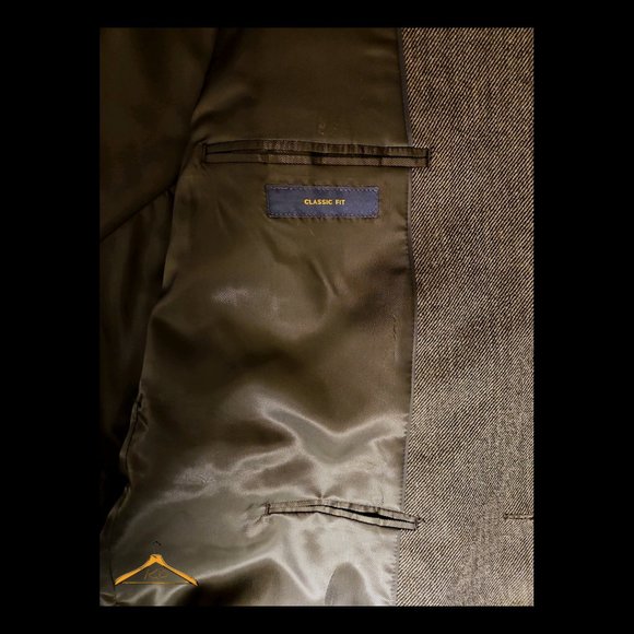 Stafford Sport Coat - 50R, 100% Merino Wool, Black Tweed, NWT - Picture 10 of 14